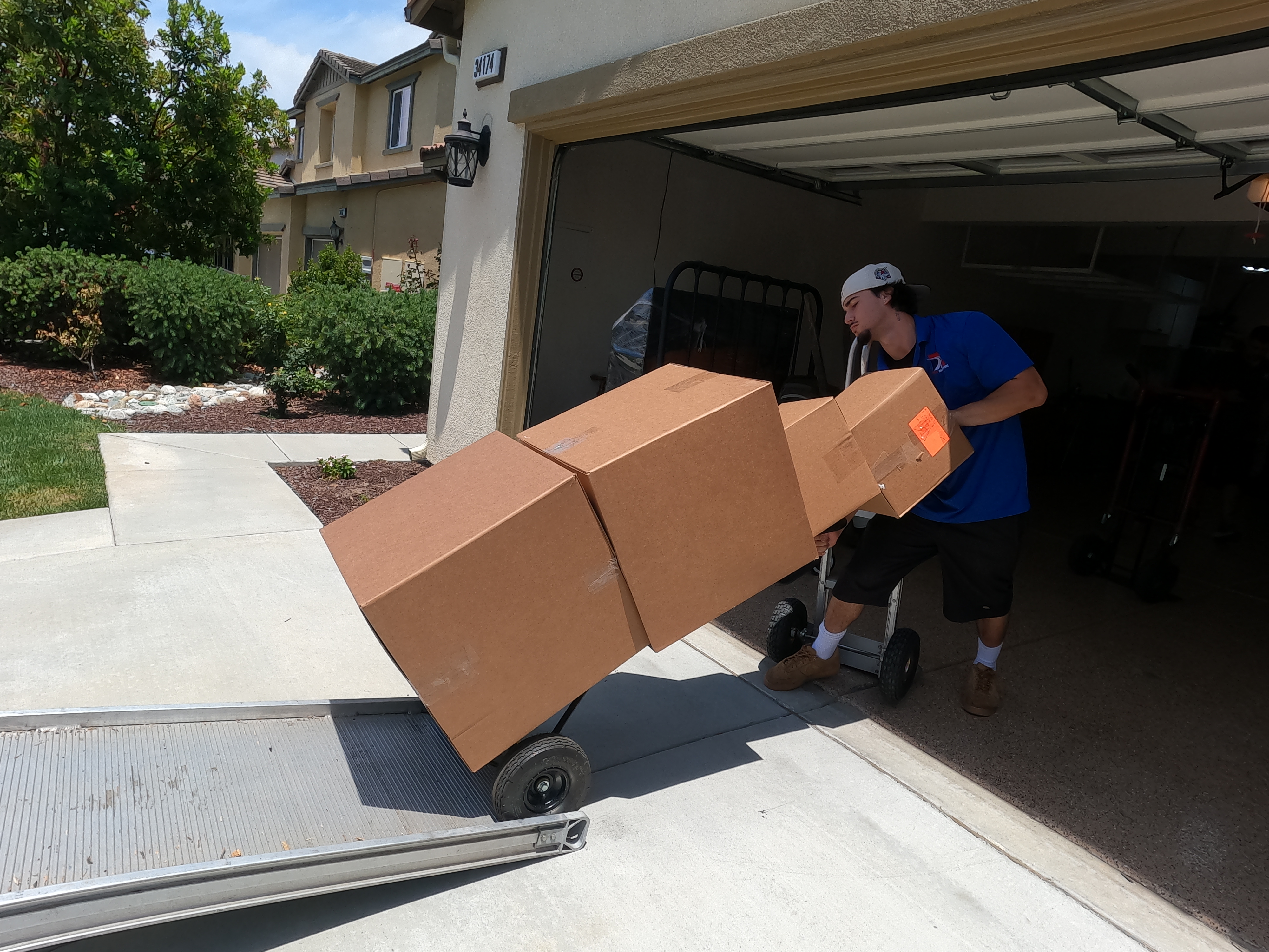 Professional moving team